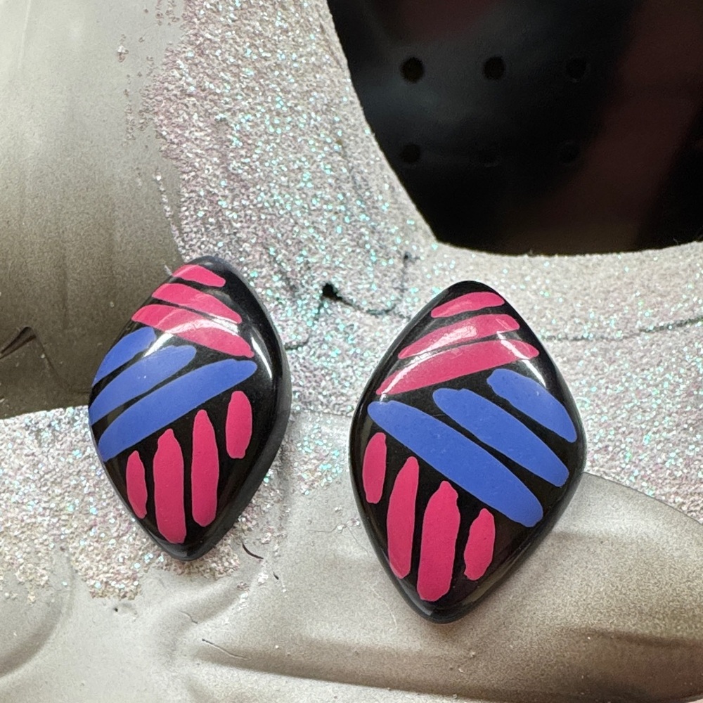 So Early 90s - Colorful Geometric Earrings and matching Bracelet  2/$22
